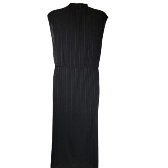 Zara Black Dress Pleated Women's Size Small Sleeveless - Picture 3 of 7